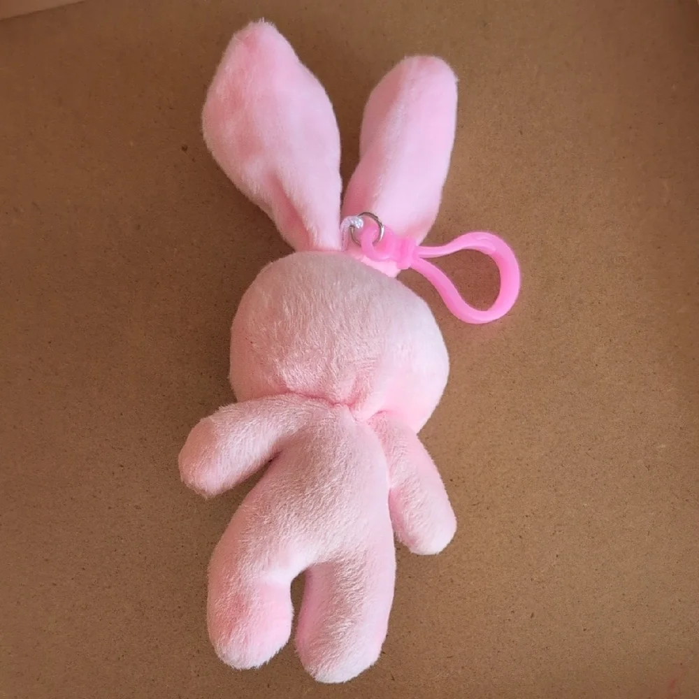 Cute Pink Bunny Plush Keychain / Bag Cham